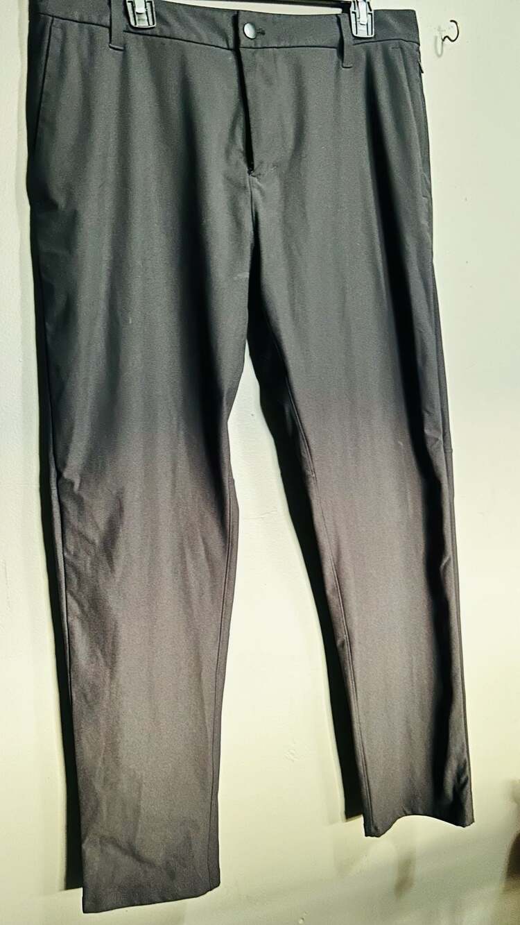 Lululemon ABC Pant Slim Size 34 Black Tech Canvas. Pc 105